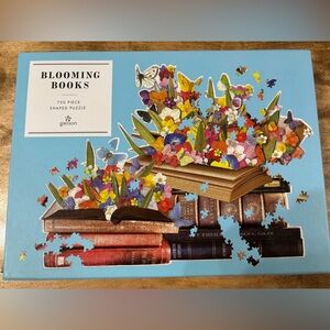 Galison Blooming Books Shaped Puzzle 750 Pieces